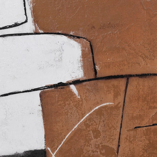 Abstract with brown and black lines - Studio 2 Art & Design