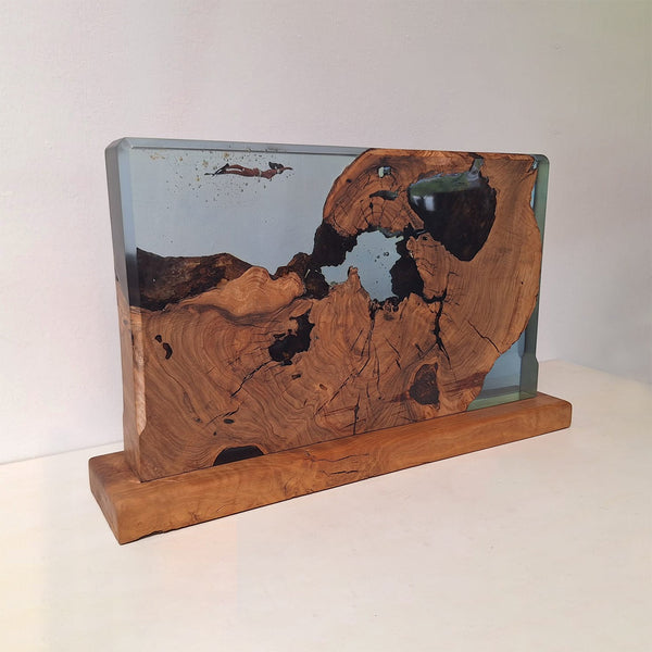 'Bubble Girl' Resin Sculpture