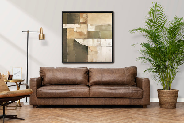 Earthy Neutrals Abstract Painting