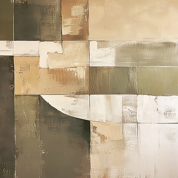 Earthy Neutrals Abstract Painting