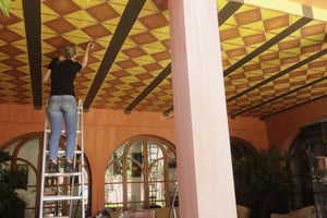 Painted mural on ceiling - Studio 2 Art & Design