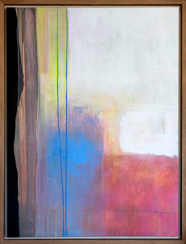 Abstract painting with wooden frame - Studio 2 Art & Design