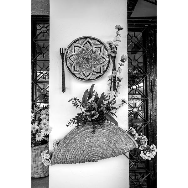 Photo of Spanish doorway in black and white - Studio 2 Art & Design