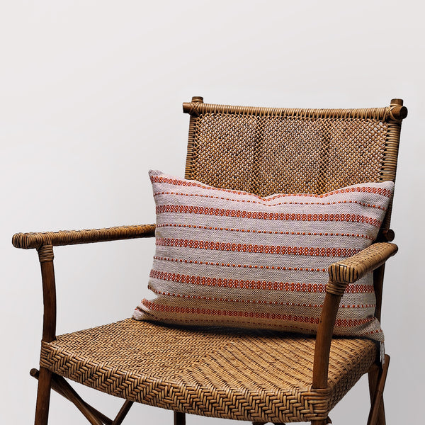 Red striped cushion cover - Studio 2 Art & Design