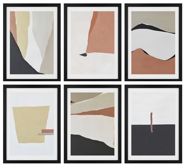 Set of 6 Abstract Art Prints (Set Nº 1)