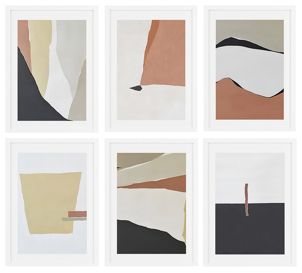 Set of 6 Abstract Art Prints (Set Nº 1)