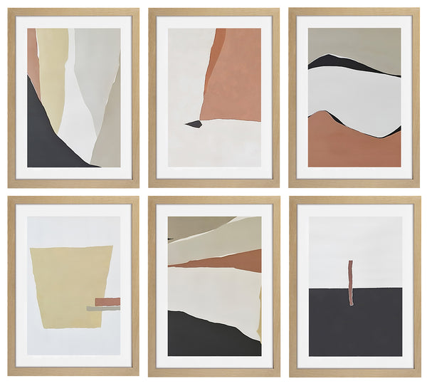 Set of 6 Abstract Art Prints (Set Nº 1)