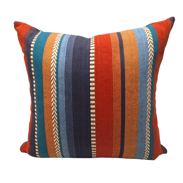 Striped colourful cushion cover - Studio 2 Art & Design