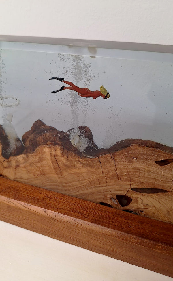 'Under Water Vents' Resin Sculpture, with LED Lighting