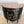 Black dresser with golden leaves and marble top - Studio 2 Art & Design